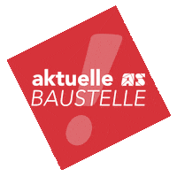 Baustelle Ausrufezeichen Sticker by Aktiv Service KG