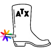 Austin Texas Boots Sticker by R/GA Austin