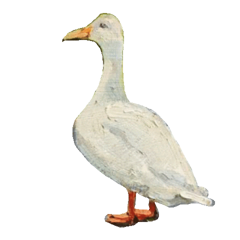 browndogfarmstudio giphyupload art animals duck Sticker