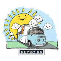 Camping Road Trip Sticker by KombiKeg