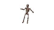 Skeleton Dance Dancing Sticker by TeamKrikey