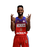 Basketball Celebration Sticker by Heroes Den Bosch