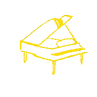 Grand Piano Film Sticker by Black Bear Pics