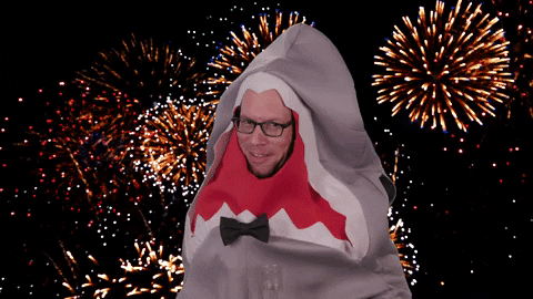 Happy New Year Yes GIF by Shark Week
