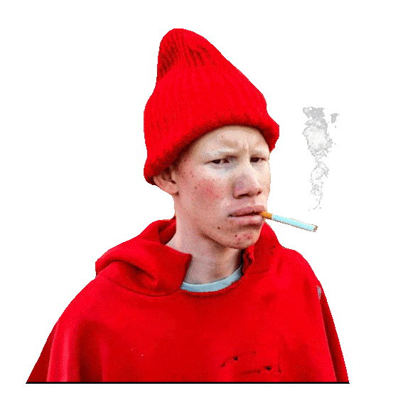 David Choe Smoking Sticker