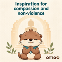 Inner Peace Kindness GIF by Otto the Otter by GleeSpace