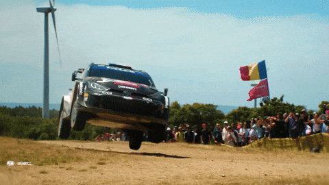 Car Jump GIF by FIA World Rally Championship