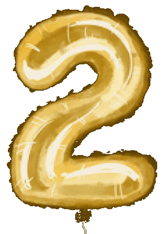 Happy Birthday Gold Sticker