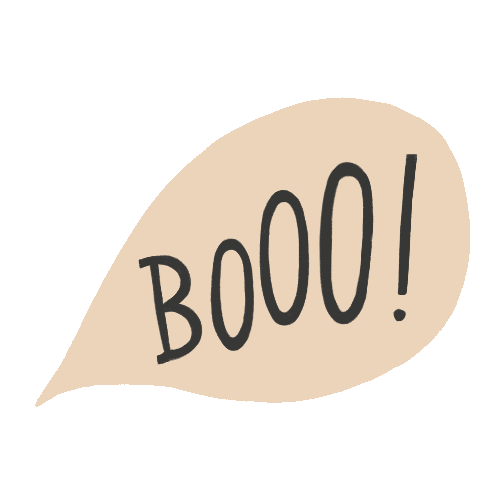 Trick Or Treat Hello Sticker by Katie Thierjung / The Uncommon Place