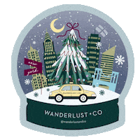 New York Christmas Sticker by Wanderlustandco