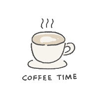 hiyoca_ coffee time cafe コヒ Sticker