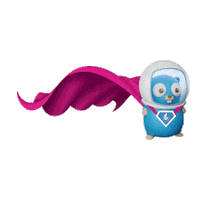 Happy Gopher Sticker by Bicom Systems