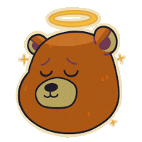 Grizzly Bear Sticker by MokaJake