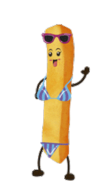 Lugs cerveja bacon batata frango Sticker