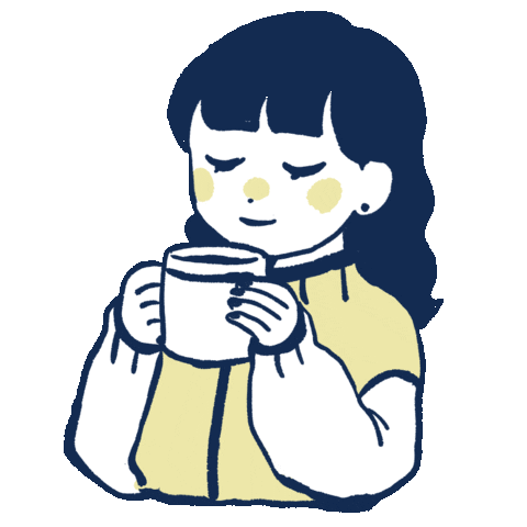 anon_kyoto giphyupload girl coffee かわいい Sticker