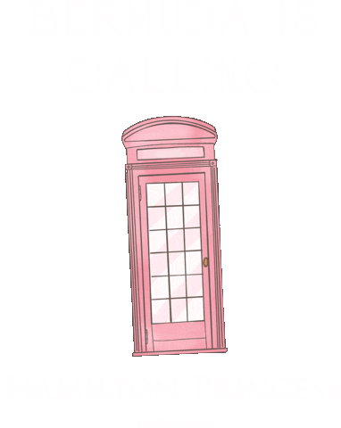 Phone Booth Pink Sticker by Hamilton Princess, Bermuda, A Fairmont Managed Hotel
