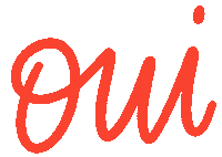 AtelierMouette yes french oui ateliermouette Sticker