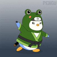 Party Disappear GIF by Pudgy Penguins