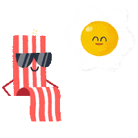 Sunny Side Up Food Sticker by Mauro Gatti