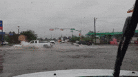 'Much Needed' Rain Floods Intersection in East Texas
