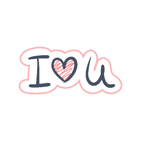 I Love U Sticker by Crowd Multiplier