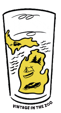 Grand Rapids Michigan Vitz Sticker by Vintage in the Zoo