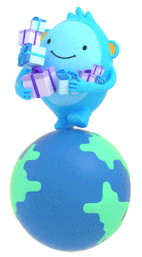 Happy Birthday Globe Sticker by Snappy_gifts