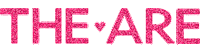 pink logo Sticker by THE ARE