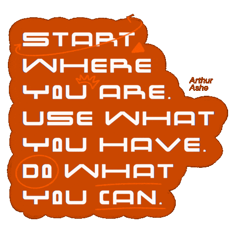 Arthur Ashe Start Sticker by Keva Epale