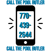 Call Now Swimming Pool Sticker by The Pool Butler