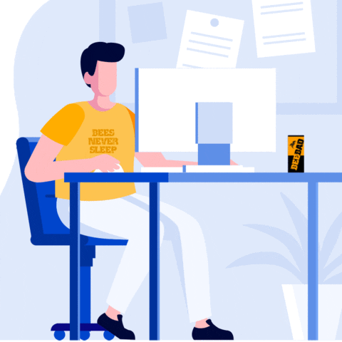 Work GIF by beebad energy drink