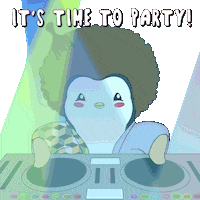 Celebrate We Did It Sticker by Pudgy Penguins