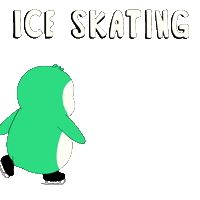 Ice Skating Spinning Sticker by Abster