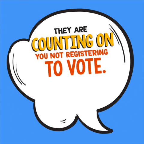 Register To Vote Voter Registration GIF by INTO ACTION
