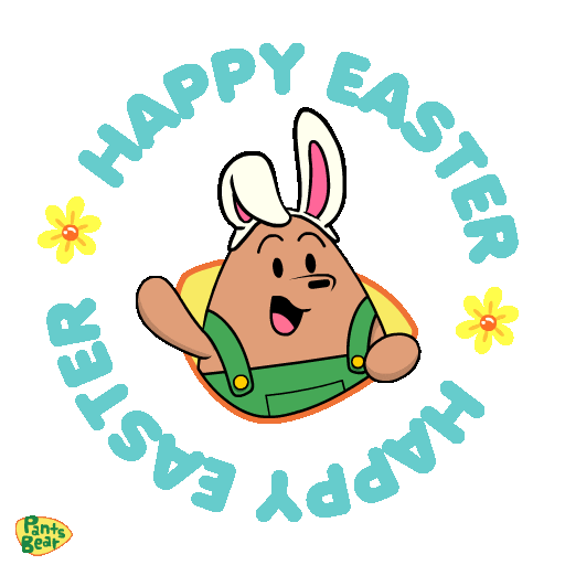 Bunny Rabbit Easter Sticker