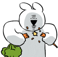 Strength Destruction Sticker by すこぶる動くウサギ