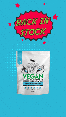 white wolf back in stock GIF by White Wolf Nutrition