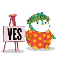 Yes Yes Yes Ok Sticker by Pudgy Penguins
