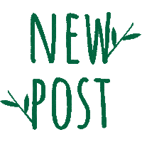New Post Bamboo Sticker by Green Camp Bali