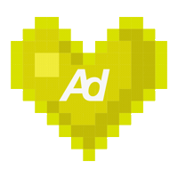 Heart Pixel Sticker by adviewmx