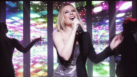 Kylie Minogue Dance GIF by The Late Show With Stephen Colbert