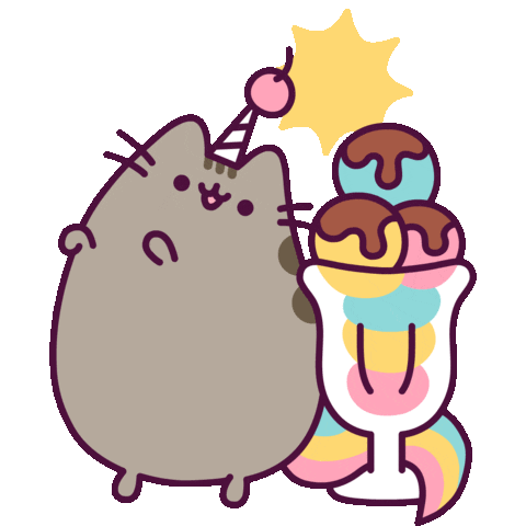 Ice Cream Party Sticker by Pusheen