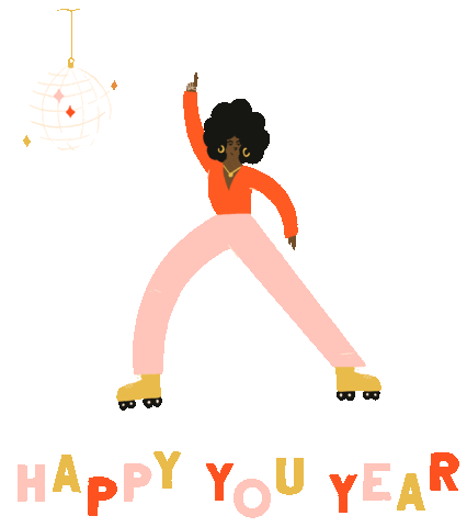 Happy New Year Dancing Sticker