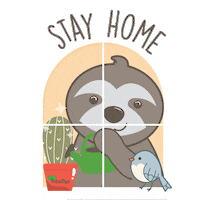 Stay Home Sticker by Life In Treetop
