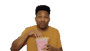 Movie Theater Popcorn Sticker by Black Prez