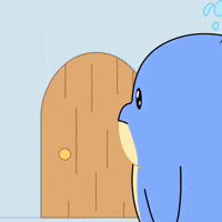 Penguin Knock GIF by Rich Whale Alliance