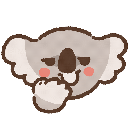Koala Smile Sticker by wuwu illustration