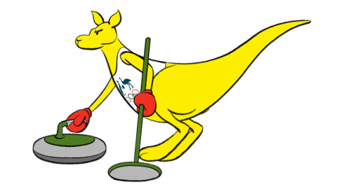 Boxing Kangaroo Curling Sticker by AUSOlympicTeam