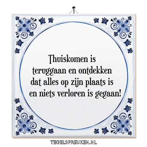 Wijsheid Rust Sticker by Tegelspreuken.nl