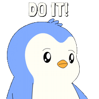 You Got This Lets Go Sticker by Pudgy Penguins